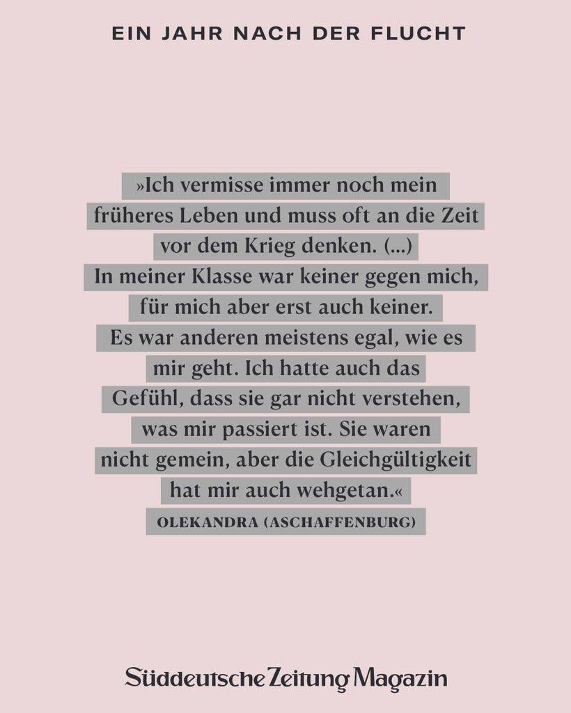 Vor einem Jahr haben mein Kollege <a href="/tbaernthaler/">Thomas Bärnthaler</a> und ich eine 9. Klasse aus dem ukrainischen Mariupol vorgestellt, die Kinder waren nach der russischen Invasion in alle Welt geflohen. Nun haben wir sie wieder kontaktiert mit der Frage: Seid ihr angekommen?
sueddeutsche.de/projekte/artik…