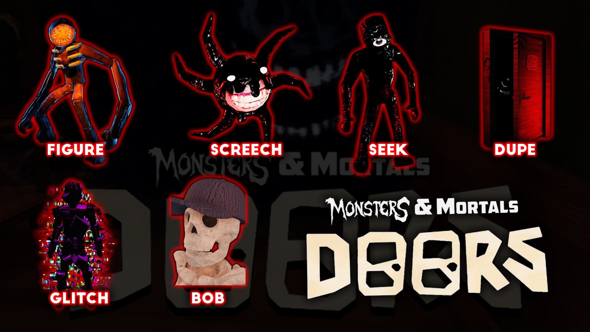 SmackNPie on X: Monsters & Mortals x Roblox Doors is OFFICIAL and drops  next year! What are your thoughts on this? #roblox #robloxdoors  #darkdeception #monstersandmortals  / X