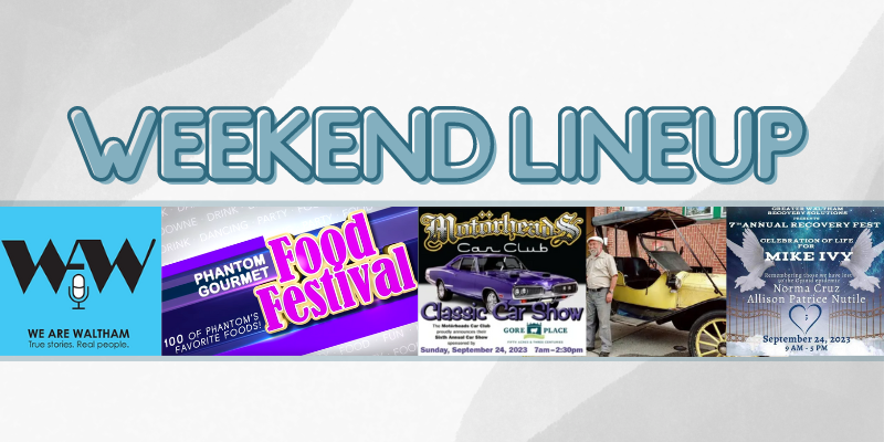 CityofWaltham's tweet photo. It's going to be a busy weekend here in Waltham! Here's the line up of events: https://t.co/672DEpVKOV https://t.co/1HQ7IyxPhw