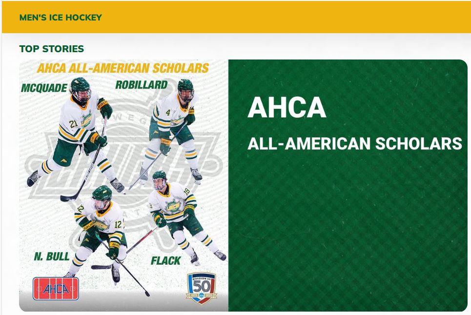 michael_mcquade's tweet photo. Congrats @Matt_mcquade12 on being an ACHA All-American scholar!  #hardworkpaysoff  https://t.co/sdqH23A8q4 https://t.co/84xr4ZKawz
