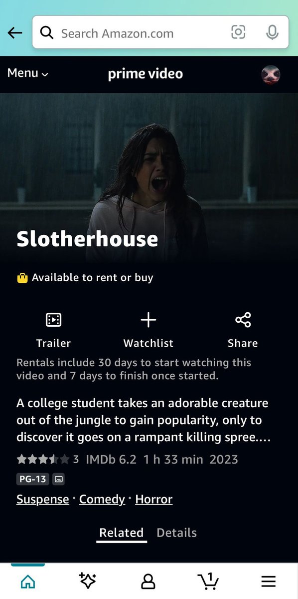 AlphaKLRSloth's tweet photo. You can find me in the Amazon and @amazon 🦥💅 #Slotherhouse #RushSloth #ClawsAreOut #Amazon #PrimeVideo #MovieNight https://t.co/QpxZ1wdt9M