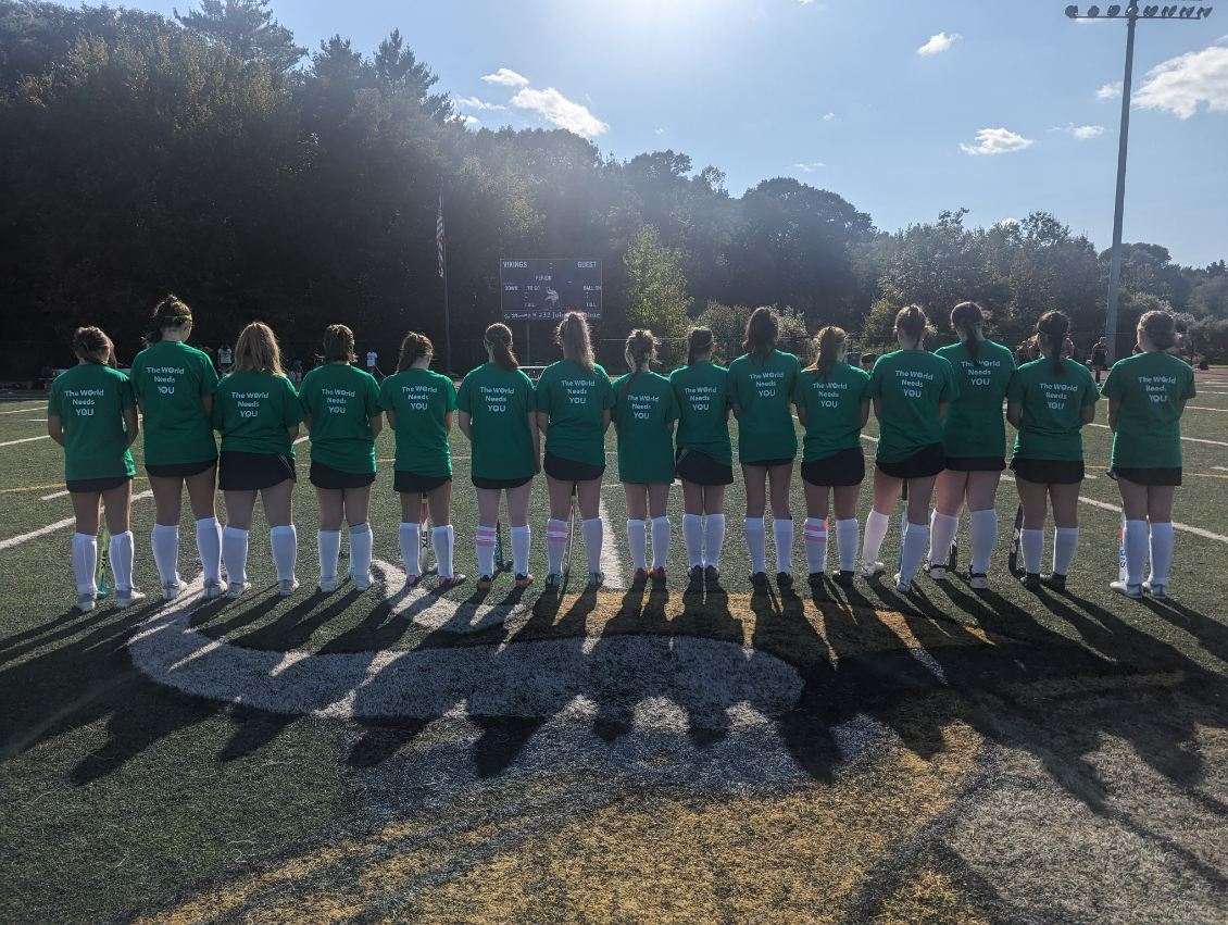 EBathletics's tweet photo. Field Hockey supporting their green for Mental Health Awareness Week!! https://t.co/jfyoVb8nFr