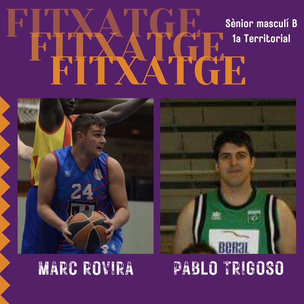 cbsantgregori's tweet image. 🤝🏼FITXATGES🤝🏼

Us presentem les noves incorporacions del Sènior Masculí B🤩

Benvingudts nois!💜🖤

Som-hi!🔥

#CBSantGregori #bàsquet #caliu #valldellemena #invertirenelterritori #invertirenelpresent #cbsantgregorivalldellemena #invertirenelpresentpergarantirunfuturbrillant