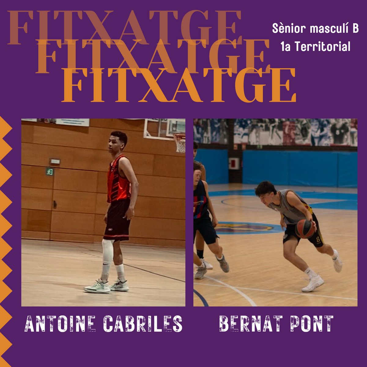 cbsantgregori's tweet image. 🤝🏼FITXATGES🤝🏼

Us presentem les noves incorporacions del Sènior Masculí B🤩

Benvingudts nois!💜🖤

Som-hi!🔥

#CBSantGregori #bàsquet #caliu #valldellemena #invertirenelterritori #invertirenelpresent #cbsantgregorivalldellemena #invertirenelpresentpergarantirunfuturbrillant