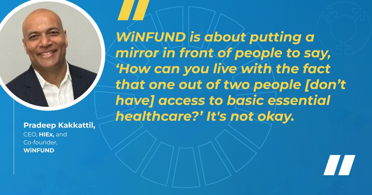 ".@winfundNFT is about putting a mirror in front of people to say, ‘How can you live with the fact that one out of two people [don’t have] access to basic essential healthcare?’ It's not okay." Pradeep Kakkattil <a href="/HIExinno/">Health Innovation Exchange</a>

#BFP_Live #BFP_UNGA