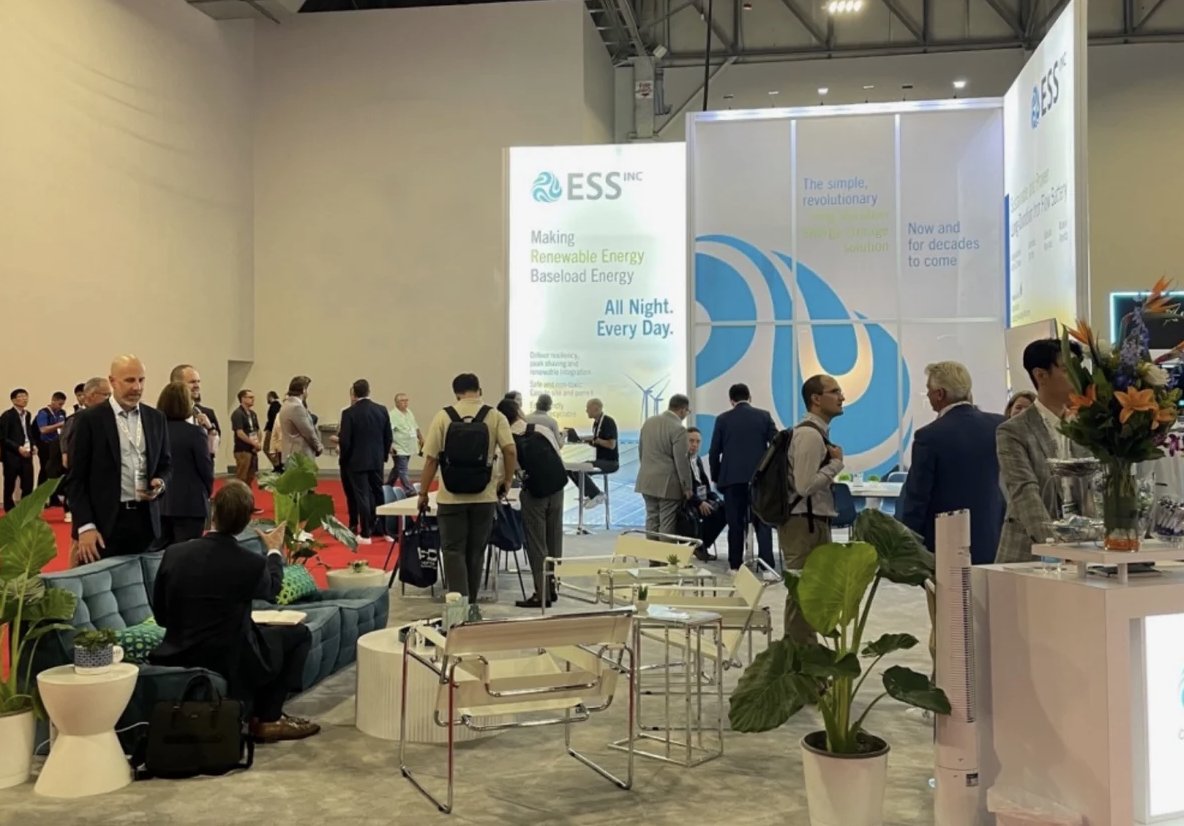 ESS_info's tweet photo. That's a wrap on #REPlus23. With two of our expert team members speaking on long-duration battery storage, we had the privilege of sharing insights on the crucial role energy storage plays in the clean energy transition. Thanks to everyone who stopped by - see you next year! https://t.co/wqnzCzMqaj