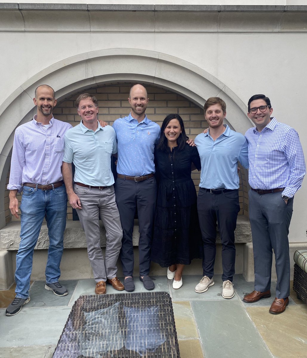 Remote-first work environment is great, but it sure is nice to get most of the Cayne Crossing team together in person! 

Great seeing <a href="/Derek_CayneQofE/">Derek Pitts</a> <a href="/Andrew_CayneQoE/">Andrew Thornton</a> <a href="/Duvall_Law/">Chase Duvall</a> Twitter-less Josh and Twitter-less Megan outside of the Zoom screen today!