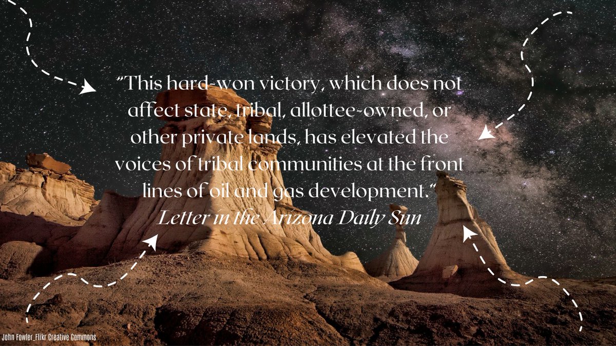 "With these protections, I know that Native youth and families, like those I work with, are finally being prioritized." - Indigenous Circle of Flagstaff founding member on why he supports <a href="/Interior/">US Department of the Interior</a>'s 20-year protections for Greater Chaco. #ProtectChaco azdailysun.com/opinion/letter…