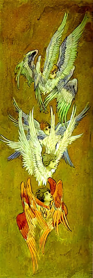 vircenturione's tweet photo. Los sabios brillarán como el fulgor del firmamento, y los que enseñaron a muchos la justicia, como las estrellas, por toda la eternidad. Dan 12, 3

'Seraphim'
 #vasnetsov 1896 https://t.co/WaieSiFZYV