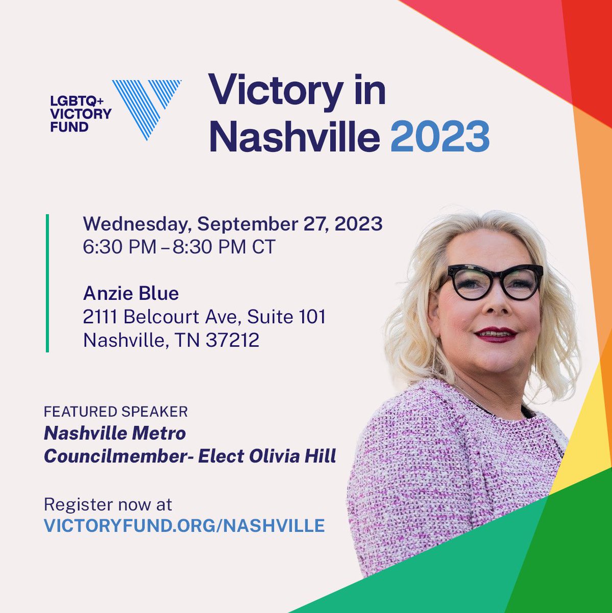 Oliviafornash's tweet photo. JUST ANNOUNCED: Olivia to be featured as a speaker at the @VictoryFund Nashville Fundraiser! #OhHillYeah
Purchase your tickets here! @scbowerstn https://t.co/OmUpM49s6J