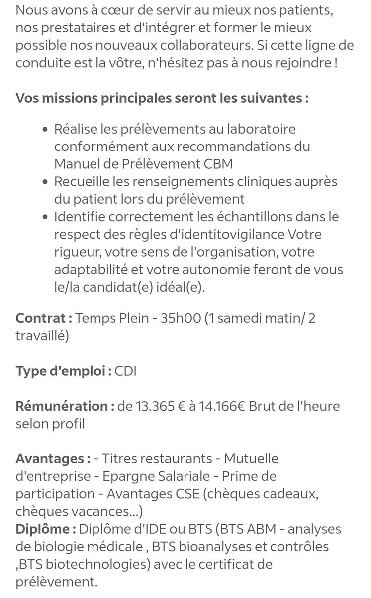 ctabog_'s tweet photo. Une amie rémunère sa femme de ménage 13 €/H net car elle pense ce salaire décent. Ce labo recrute une IDE  à 13,36 €/H brut. Le SMIC est à 11,52 brut. Le salaire que verse mon amie est-il trop élevé ou ce labo sous estime-t-il les études des IDE qu'il recrute ? J'ai un doute... https://t.co/8v0E96w0OG