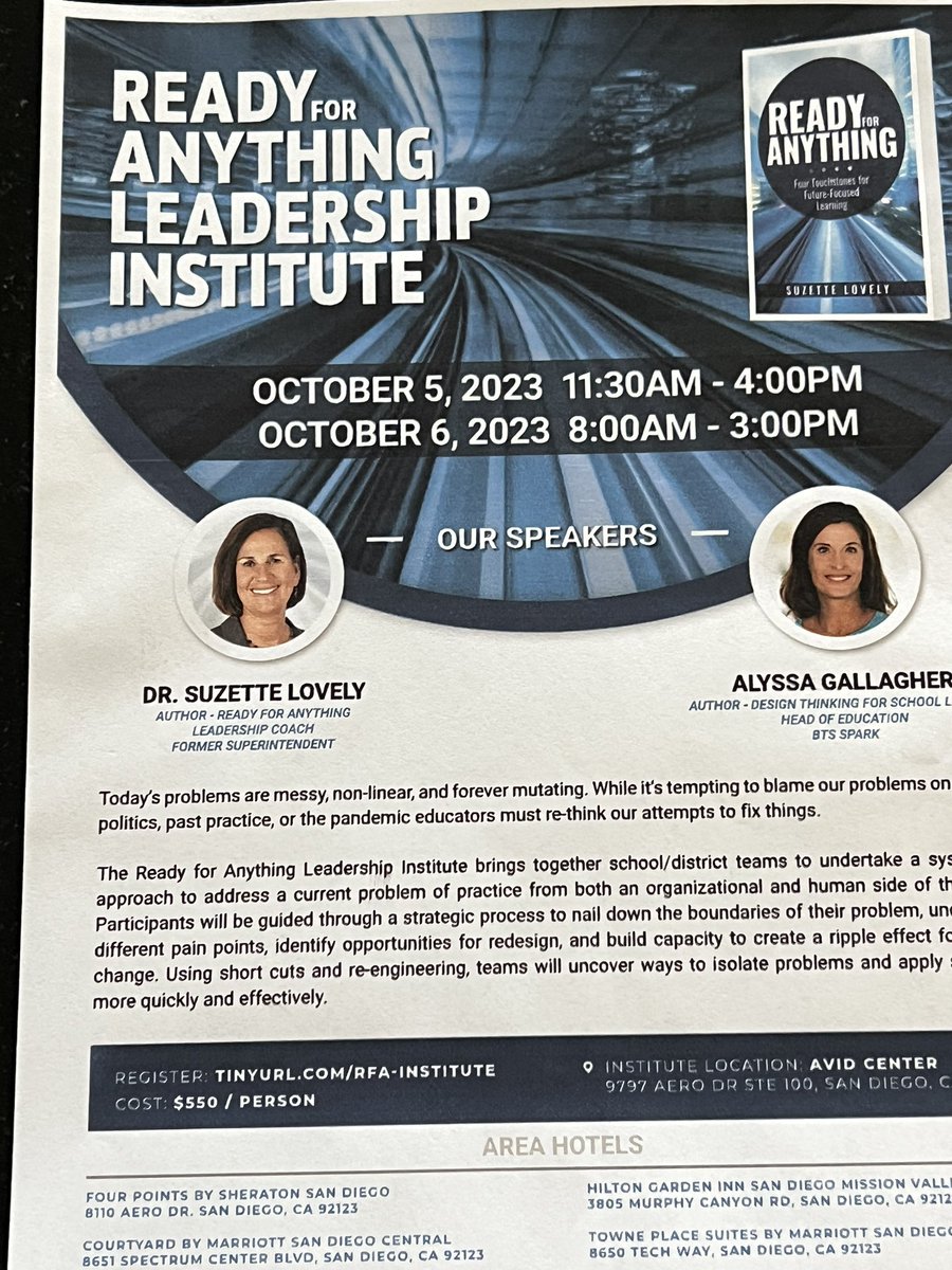 Suzette Lovely (@suzettelovely) on Twitter photo Join me, @am_gallagher & <a href="/CherylHibbeln/">Cheryl Hibbeln</a> for RFA Leadership Institute Oct. 5-6 where you’ll uncover new processes to solve age-old problems. Join me, @am_gallagher & <a href="/CherylHibbeln/">Cheryl Hibbeln</a> for RFA Leadership Institute Oct. 5-6 where you’ll uncover new processes to solve age-old problems.