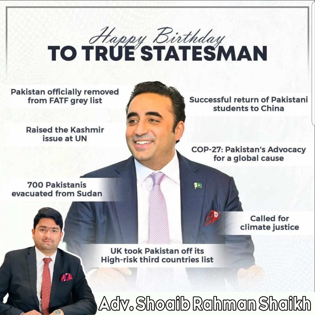 shoaib0801's tweet photo. Happy Birthday to our dynamic young leader! Your energy, passion, and innovative spirit are driving us towards a brighter future. May this year be filled with exciting opportunities and meaningful accomplishments. 

Happy Birthday Mr.Chairman @BBhuttoZardari https://t.co/LfVC8l8xhu