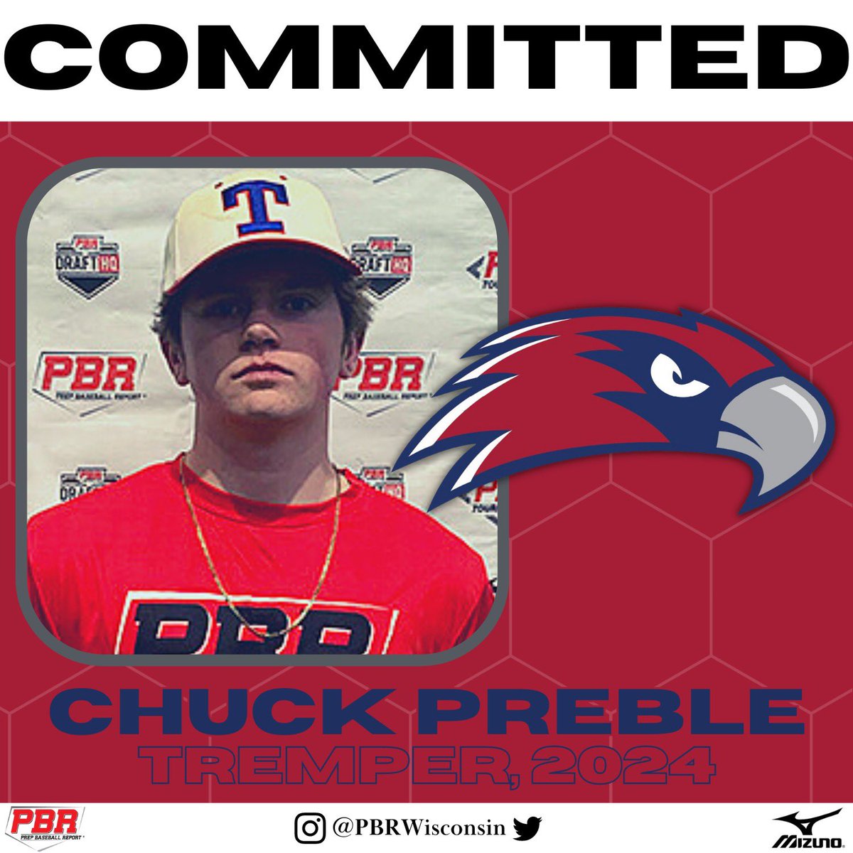 PrepBaseballWI's tweet image. INF Chuck Preble (Tremper, 2024) commits to Viterbo.

Preble impressed at our #KenoshaID, flashing hitterish actions and clean hands up-the-middle.

👤PROFILE: loom.ly/PKnbUmk
