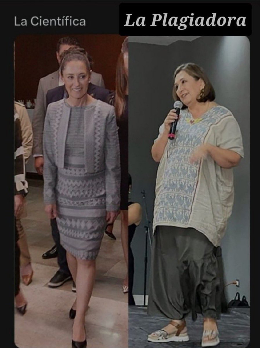chilangadigital's tweet image. #Mientras Sheinbaum da cátedra sobre cómo se hace política y cómo se han políticas con inteligencia, #XóchitlPlagia