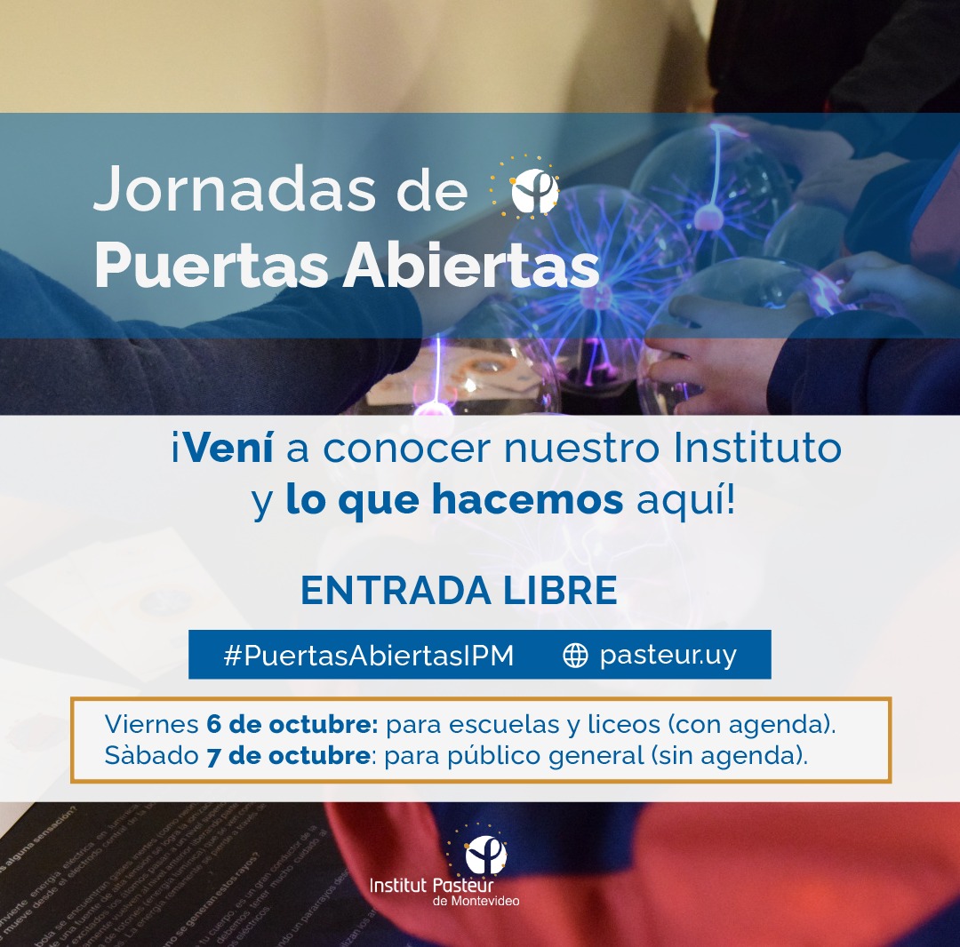 IPMontevideo's tweet photo. ¡Se vienen las Jornadas de Puertas Abiertas en el @IPMontevideo !

👉 Viernes 6 de oct, de 10 a 16 h: solo para grupos escolares y liceales. Requiere agenda previa a través de https://t.co/D2xXAKupKw

👉Sábado 7 de oct, de 10 a 14.30 h: para todo público. No requiere reserva. https://t.co/utchFKbZvY