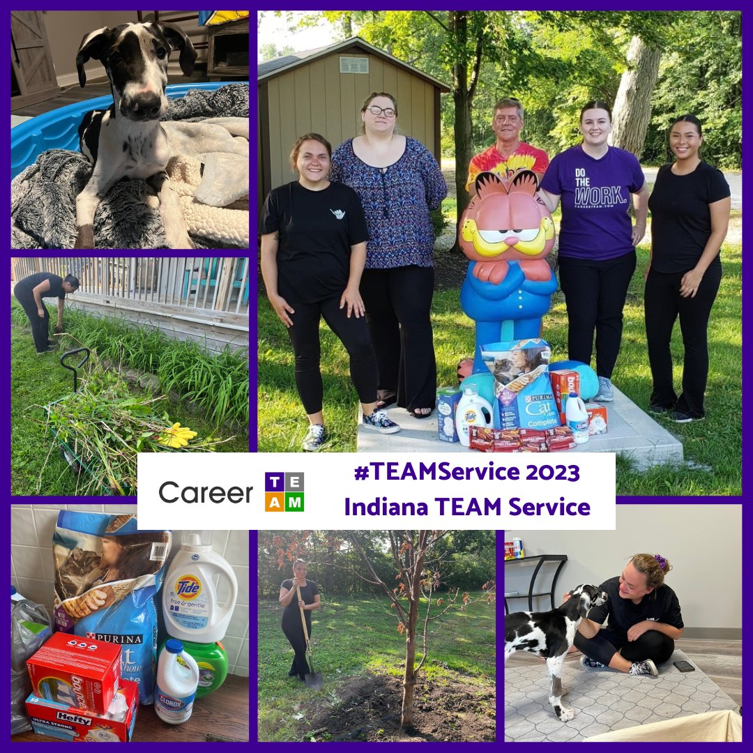 CareerTeamHQ's tweet photo. For this weekβs WOW, we're shining a spotlight on our Indiana TEAMers and some amazing work they did for the community! #WinsOfWorkforce
Thank you to our Indiana TEAMers for being such amazing community supporters!
#CareerTEAM #WKDEVMONTH #ChangingLives #CommunityOutreach https://t.co/tUmbtEuzQI