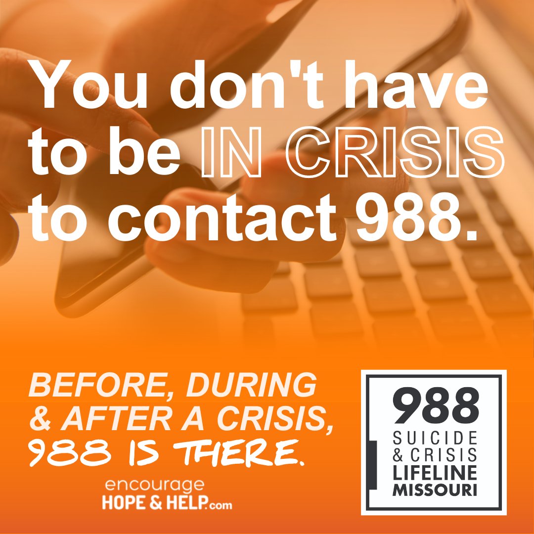 As #SuicidePreventionAwarenessMonth continues, remember that 988 isn't just for crisis situations. If someone hasn't experienced a crisis yet but still needs support and connection to resources, or is concerned about someone else, 988 is there to help!
