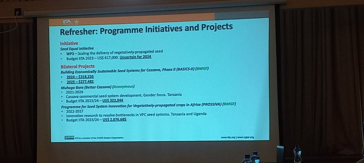 MuhogoB's tweet photo. Day 2 of THE EA Hub meeting for @IITA_CGIAR at Naivasha in #Kenya 🇰🇪

@jamesplegg and Steve Cole sharing  next year plans for Seed systems and Gender &amp; Youth program activities as well as the current hot research topics. @MuhogoB project work lies across these two programs. https://t.co/nAdOnWFWTz