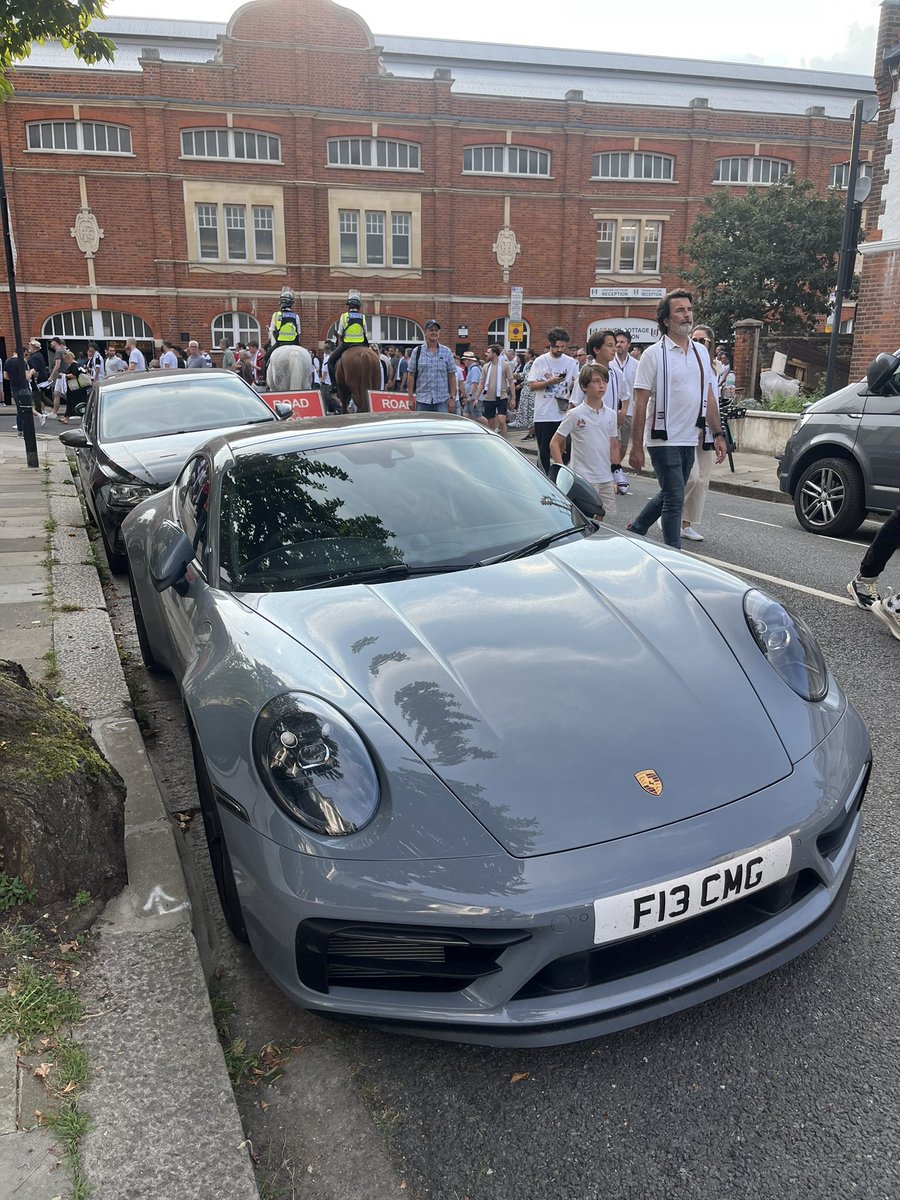 What a beauty. Parked outside the gorgeous Craven Cottage!