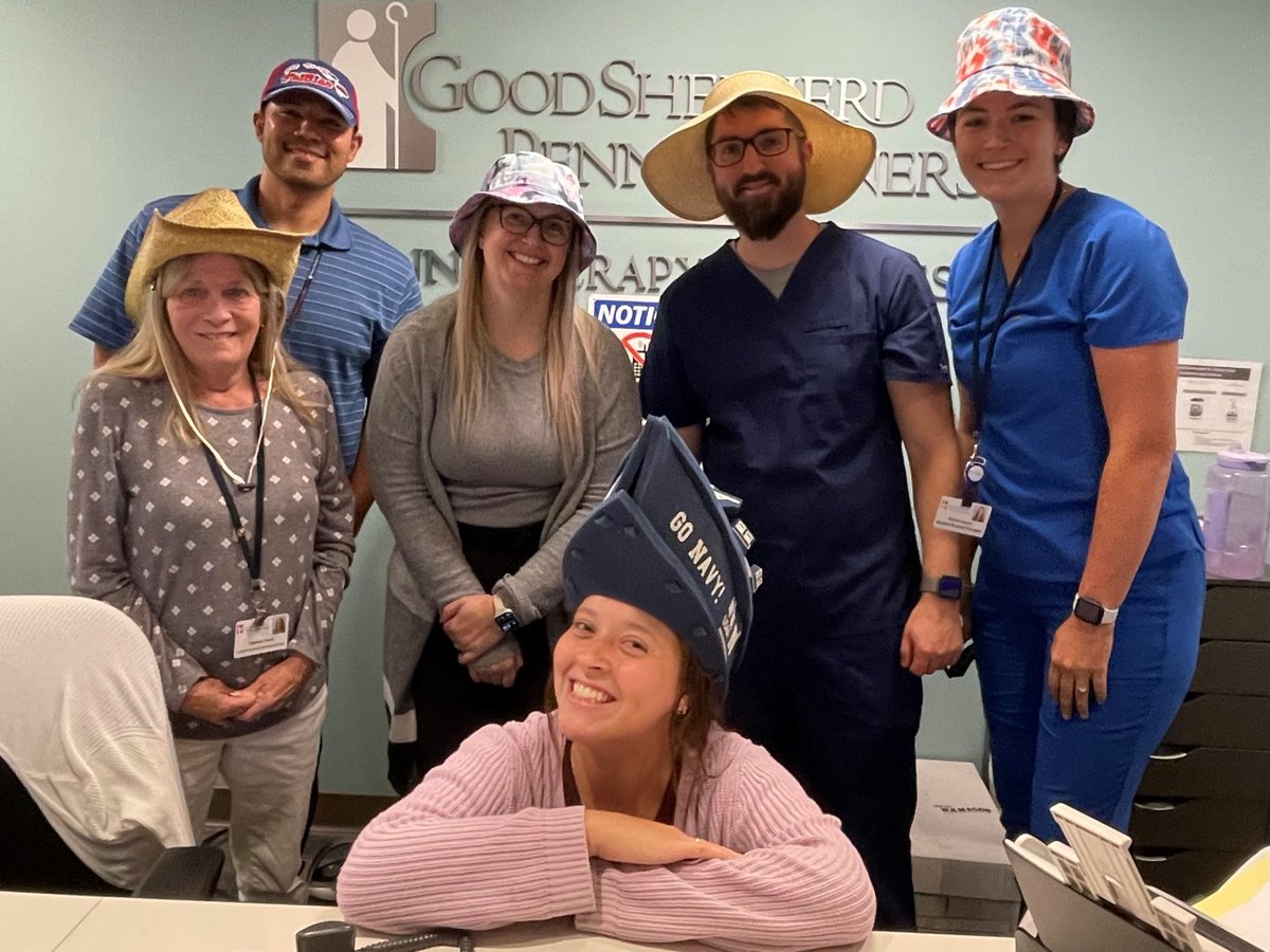 Today's #RehabWeek2023 theme is Crazy Hair/Hat Day!