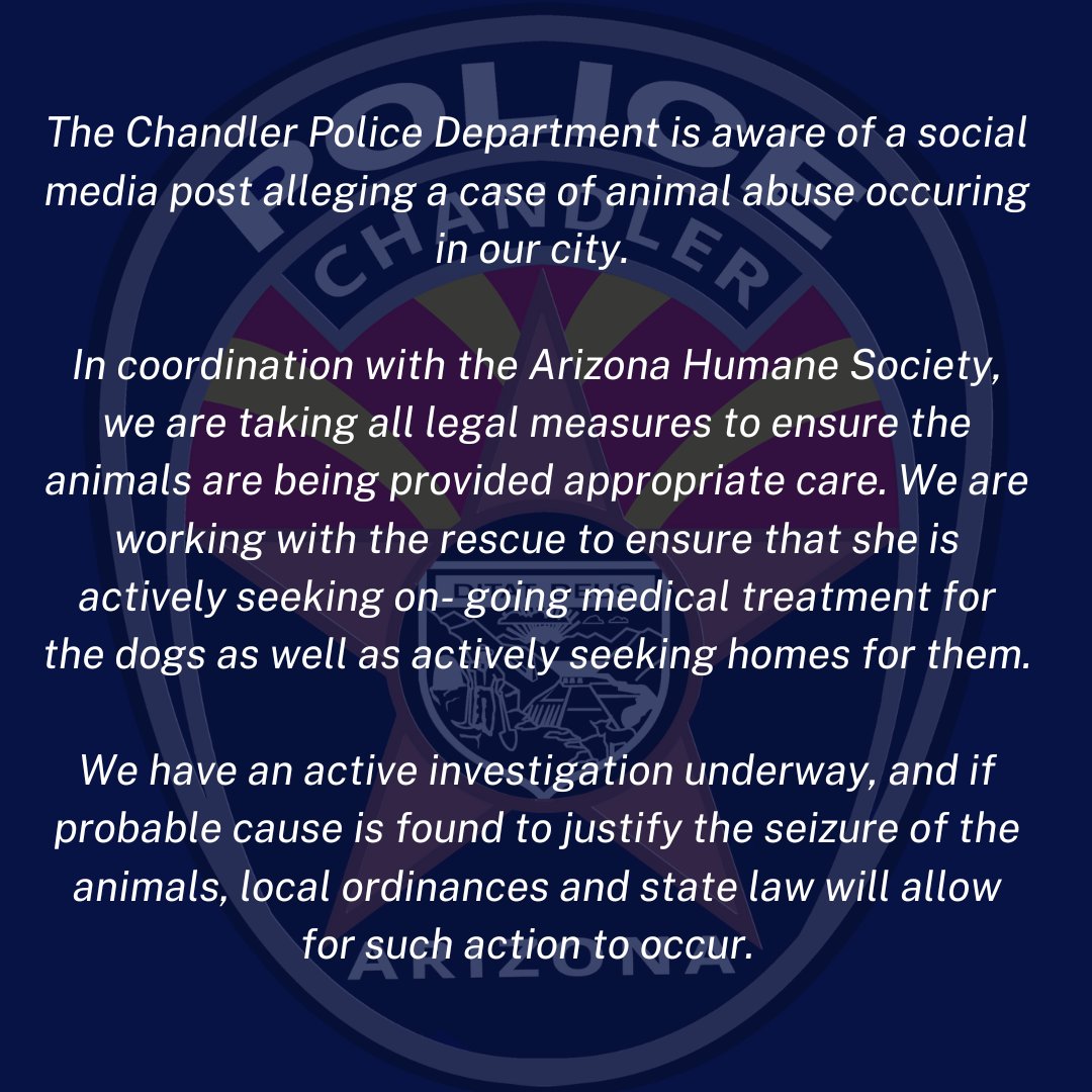 ChandlerPolice's tweet photo. https://t.co/JZ179VJMnR