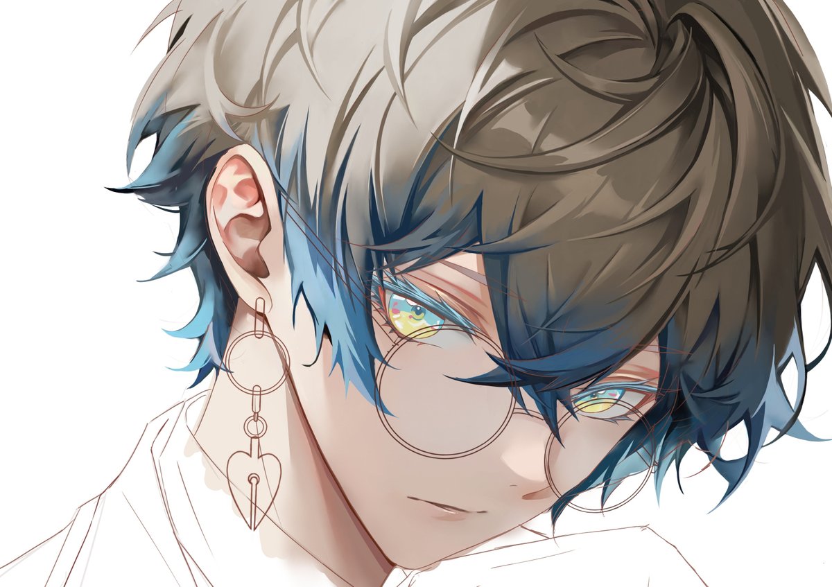 Sakira_Kanda's tweet image. I can't sleep again, so I got up and started drawing.