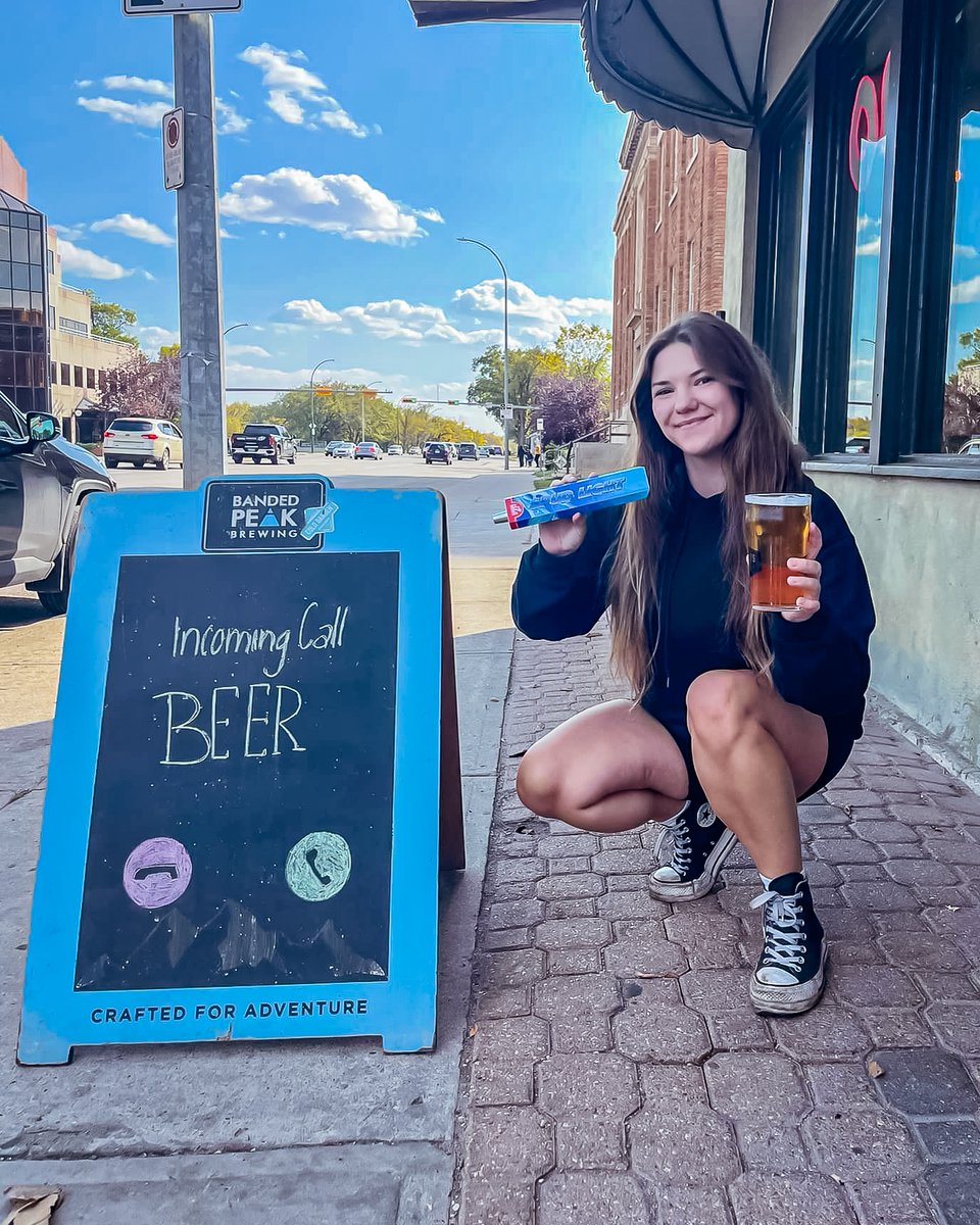 Leopoldstavern's tweet photo. Incoming call 📞 ... it's #LeosOG and they have a brand new beer waiting for you! 

@pileobonesbrews Spud Lite is now on tap. 😎

#seeyouatleos #yqreats #regina #yqr https://t.co/UyCN15jUNm