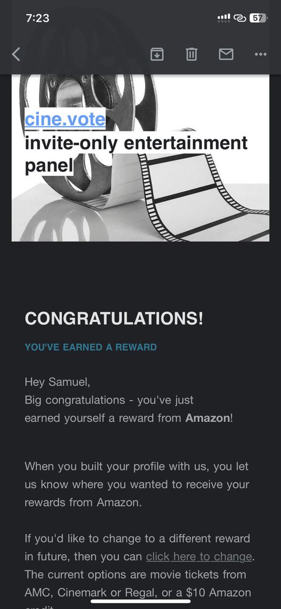 Hey guys:) If interested, Cine vote sends you unreleased trailers for movies coming soon. For every 2 trailer surveys you do they will send you a movie ticket or $10 Amazon gift card.  *USA ONLY* eworks1.typeform.com/profilebuilder… #BB25