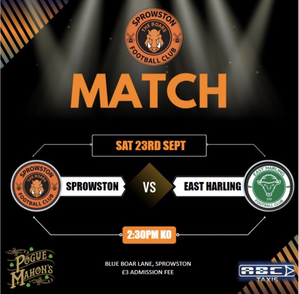 Sprowston FC - The Boars (@fcsprowston) on Twitter photo 