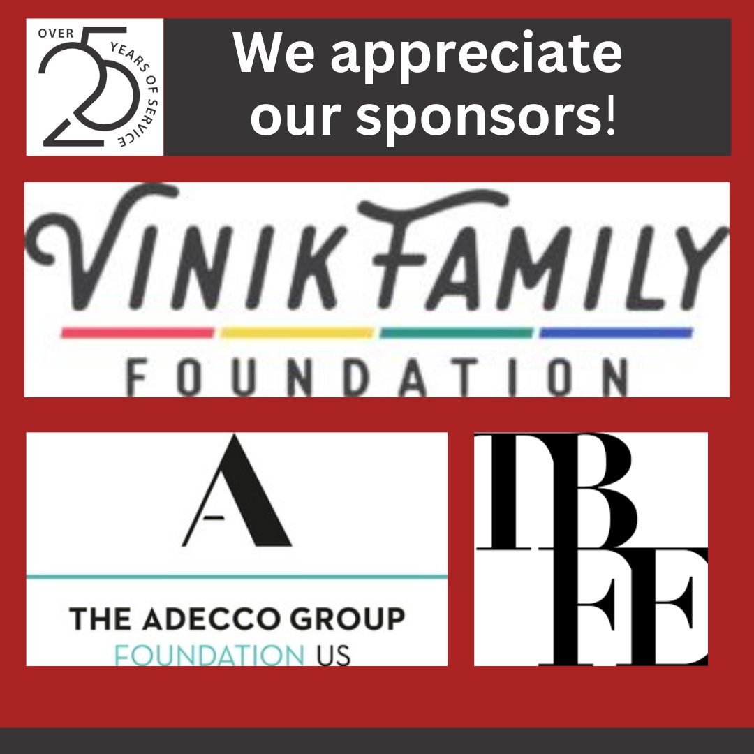Thank you #VinikFamilyFoundation, <a href="/AdeccoGroup/">The Adecco Group</a>, and #TampaBayFashionExperience for stepping up as top sponsors for our 25th Anniversary Gala on October 4! With you we are planning the next 25 years of supporting Tampa Bay women.  Join our gala too!