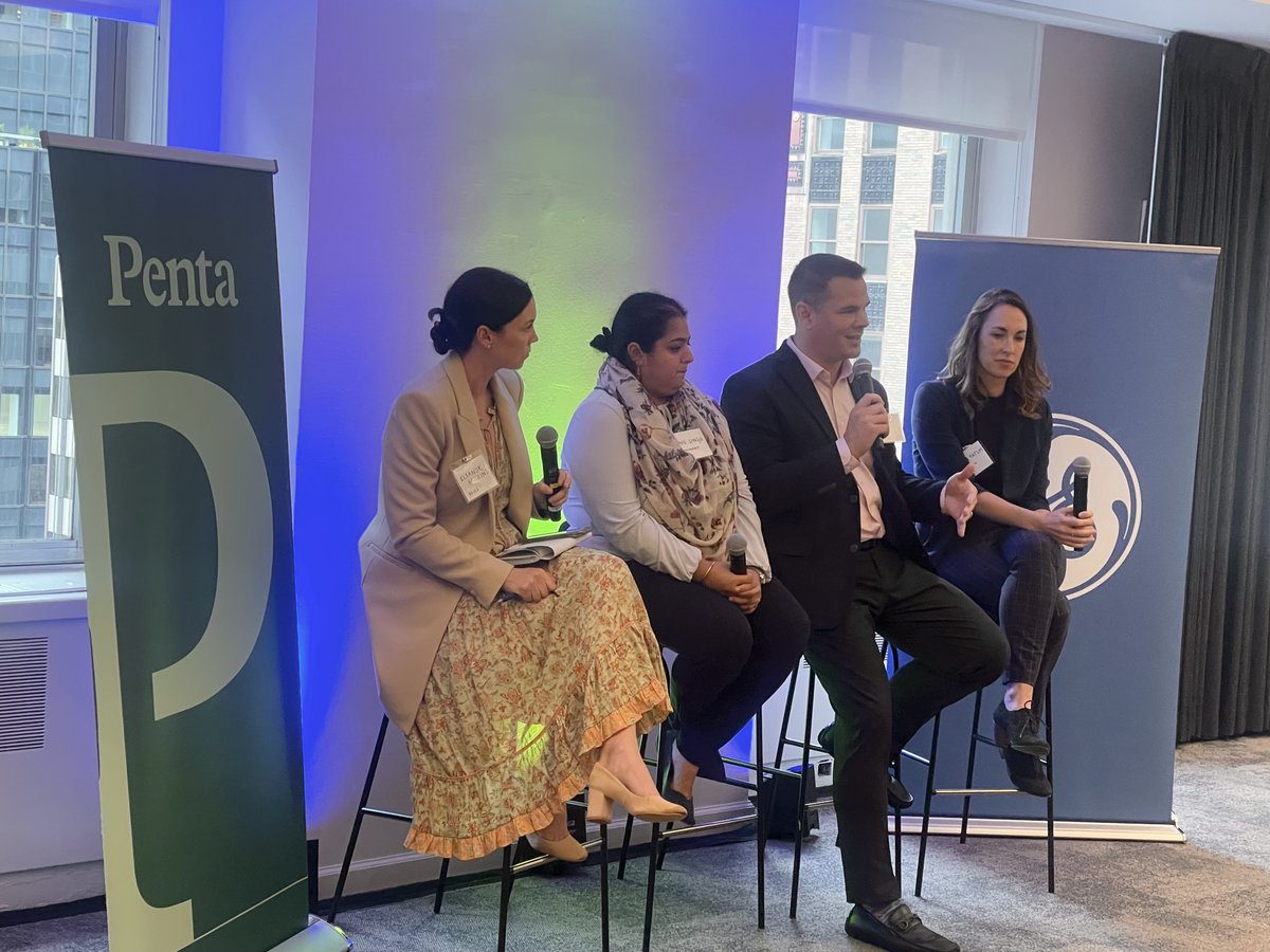 pentagrp's tweet photo. It's officially Climate Week! Penta was excited to host a panel and networking event with @GEPublicAffairs, focused on how companies are approaching ESG. Thank you to our panelists, @carlyjeane at Dell, @AmanSinghCSR at Walmart, GE's Jeff Caywood, and moderator @emayhawk. https://t.co/6XqjkZSpTl