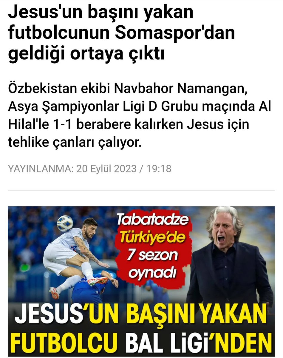 somagundem's tweet photo. SOMALILAR GURURLANDI

Somalıların bir zamanlar gönlünde taht kurmuş Özbekistan ekibi Navbahor Namangan'da top koşturan Toma Tabatadze Asya Şampiyonlar Ligi D Grubu maçında dünya yıldızlarından kurulu Neymarlı, Mitrovicli, Al Hilal'le 1-1 berabere kalırken Toma takımının golünü https://t.co/E5GQULGdeh