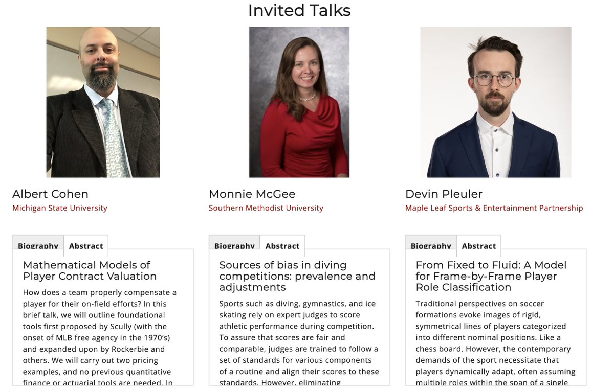Stat_Ron's tweet photo. Building off the exciting @CMU_Stats #CMSAC sponsorship news, we have an update to our great lineup of invited speakers to now include @devinpleuler! #sportsanalytics #soccer #trackingdata Register now and please share with others! https://t.co/CU6uXcSGTP https://t.co/pnWOckt1ub