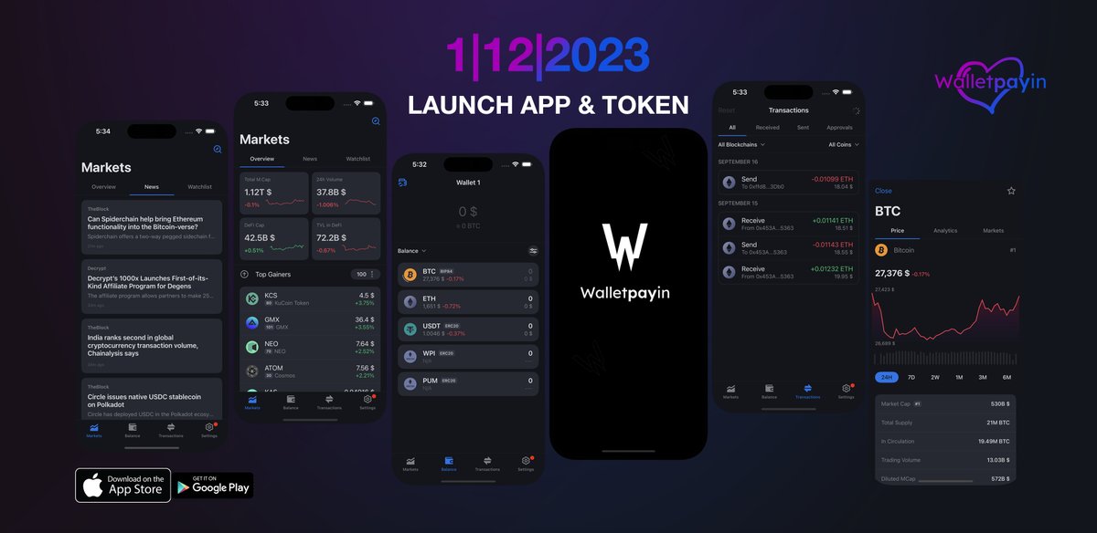 walletpayin's tweet image. Put it in your diaries! 

👉 Start 1|12|23 time to be confirmed. Token &amp;amp; App

#walletpayin #launchApp #token #crypto #altcoin #startUp #WPI #Web3 #wallet #exchange $WPI