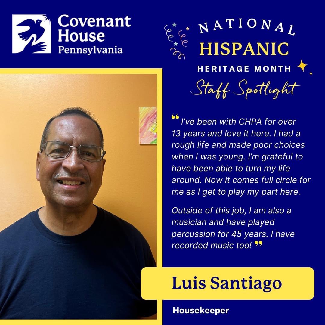 CovenantHousePA's tweet photo. This National Hispanic Heritage Month, we celebrate unity in diversity &amp; continue to create bright futures together! Here are some of our Latina staff members whose passion and commitment shine brightly in the work they do, and the youth we serve, of whom 13% identify as Latina! https://t.co/yJLloadZm1