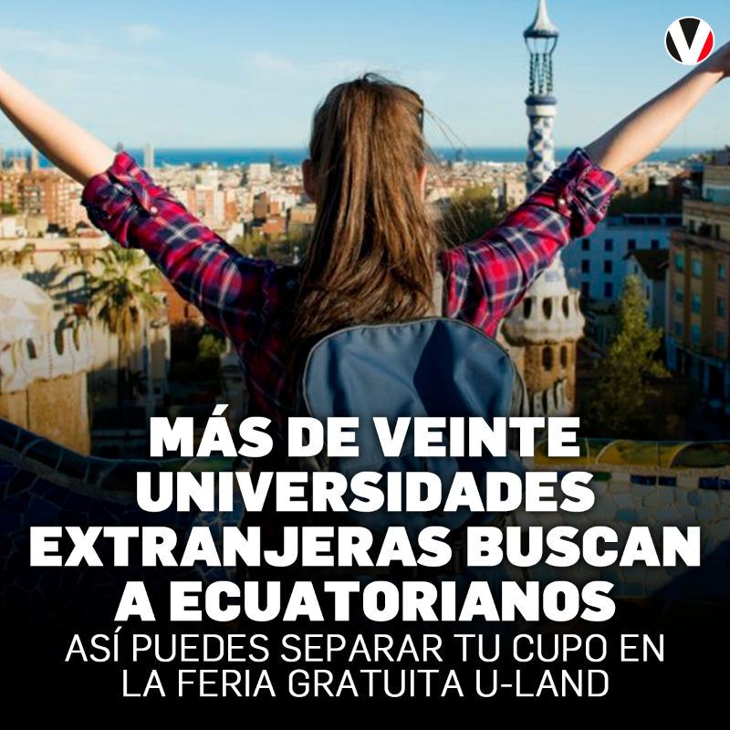 revistavistazo's tweet photo. ¡Atención! Una feria universitaria en la que se expondrán programas académicos con oportunidades laborales impulsados por más de veinte universidades extranjeras se celebrará en Quito y Guayaquil. Te contamos cómo registrarte ▶️ https://t.co/tPtwL5zH0T https://t.co/0m3Z3Aj519