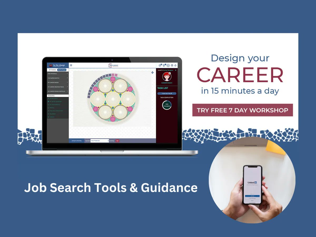 There are many tools in My Career Design Studio that help you maximize your job search, like how to unlock the power of LinkedIn and expand your ability to learn about right-fit jobs for you. Check it out:  careerdesign.studio