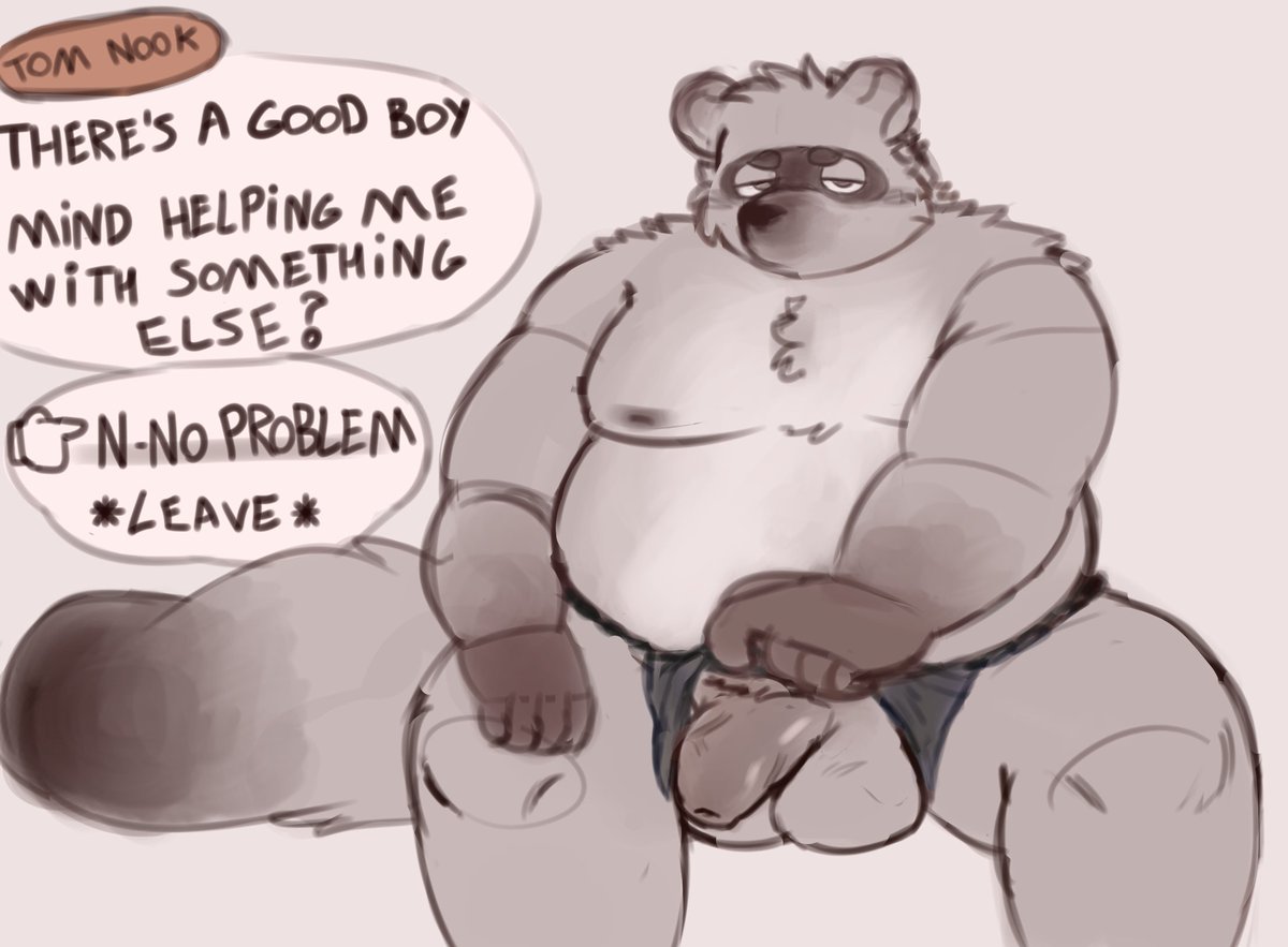 UnholyLuhen's tweet photo. And an alt version of tom nook. I figured this one was good enough since my friend didn't say "bigger balls 👁️" https://t.co/xEmIHqaGkD