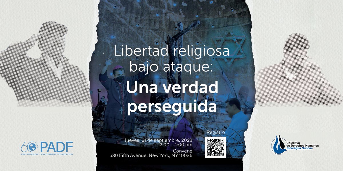 Libertad religiosa bajo ataque: una verdad perseguida

🗓️ Jueves, 21 de septiembre, 2-4 p.m. EDT
✍️ eventbrite.com/e/religious-fr…