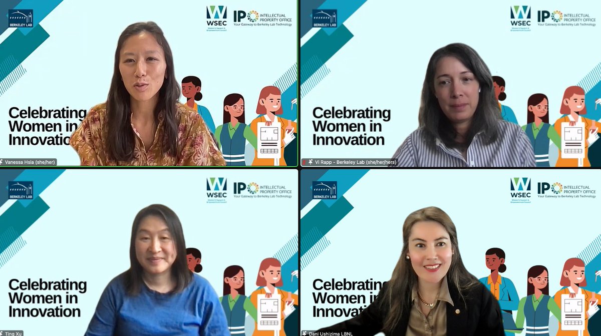 dani_lbnl's tweet photo. Thrilled to join an inspiring panel of women inventors, organized by WSEC & Intellectual Property Office! 💡 Sharing our journeys and innovations and paving the way for more inclusive innovation. Let's shape the future together! 🚀👩🔬 @LBNLcs @BerkeleyLab #cameraberkeley https://t.co/tZCoP0AwfF