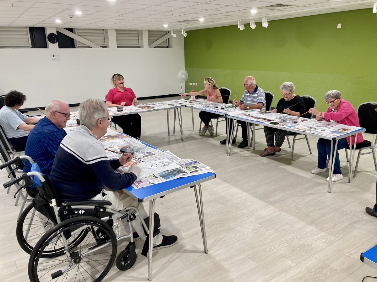 StopMsChampion's tweet image. We all had good fun at the first art workshop at Littleport for people affected by MS this afternoon, never thought I'd be drawing with a stick and ink or playing with charcoal and pastels..@mindsarts @mssocietyuk