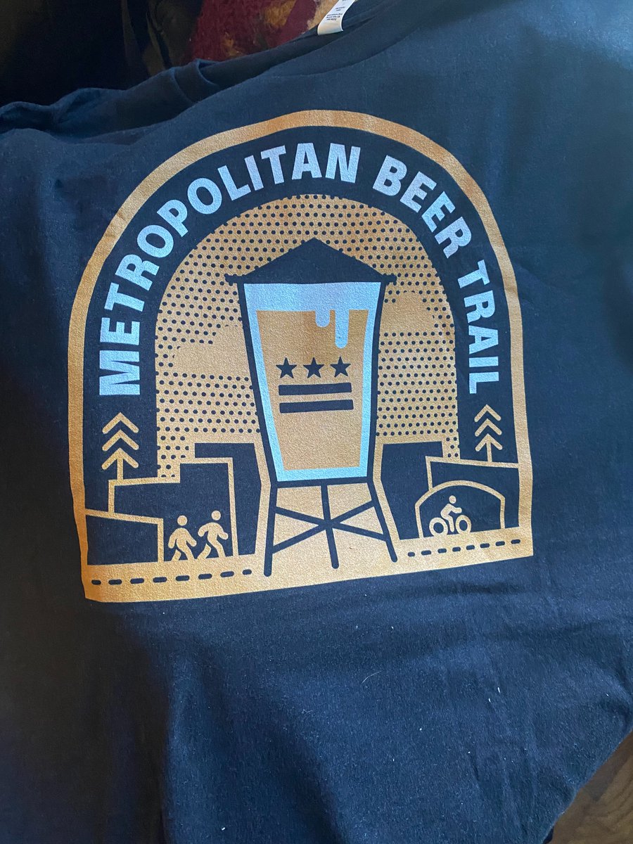 Pretty excited to finally check in 15 times and get my Metropolitan Beer Trail shirt! Looks good. #DrinkMBT
