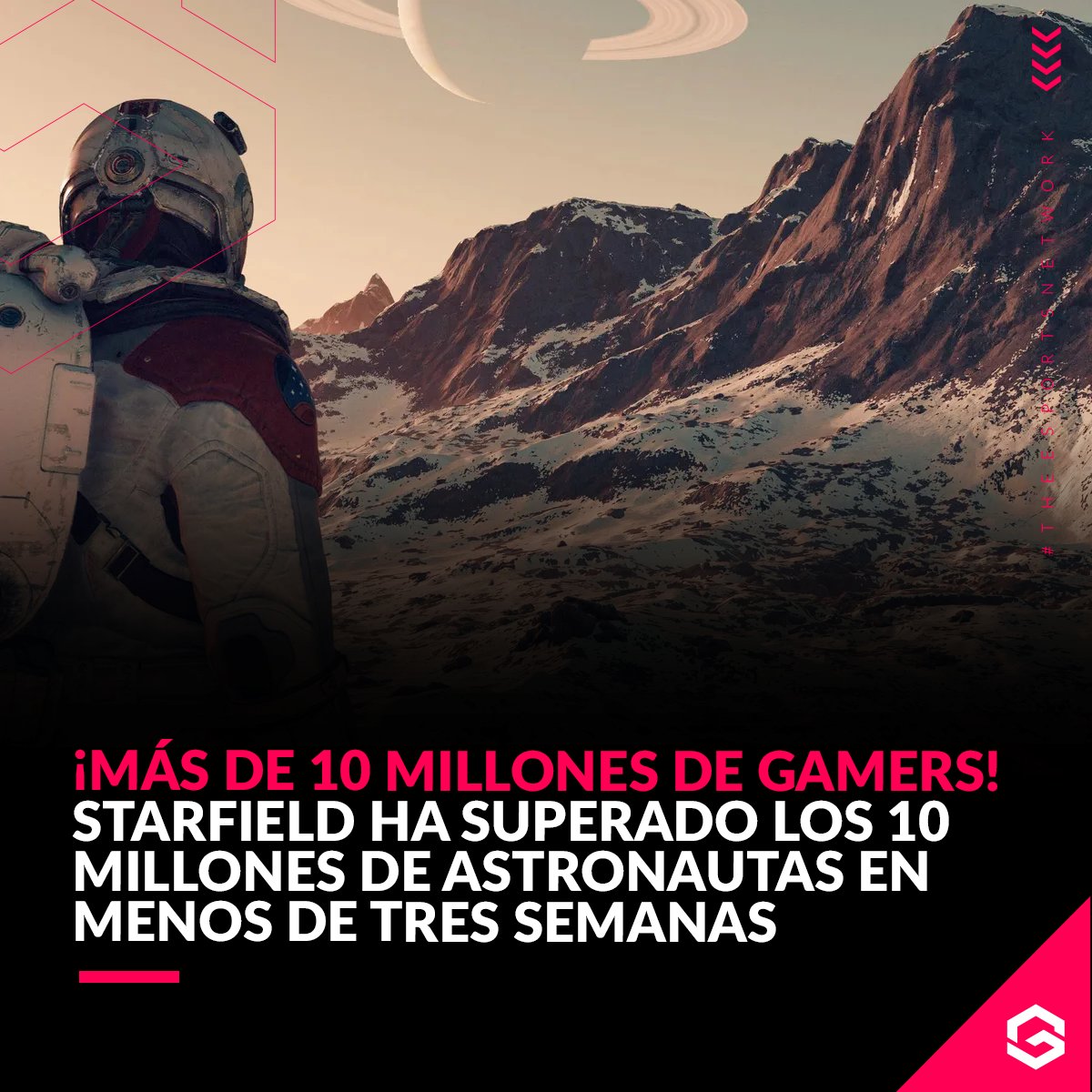 Bethesda ha revelado que su RPG ha superado los 10 millones de jugadores en total desde su debut el 1 de Septiembre.

Adicionalmente, Starfield también es el lanzamiento más grande en la historia de Bethesda, superando las 6 millones de instalaciones en su semana inicial.