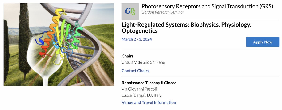 📢📢GRS/GRC Photosensory will take place next March in a beautiful town - Barga, Italy!! Please check out more information here: grc.org/photosensory-r…