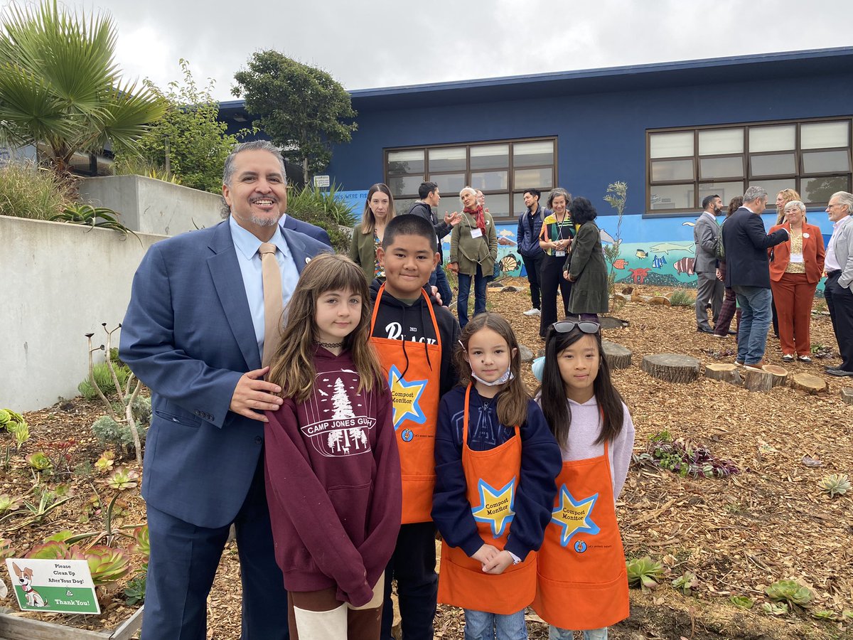 Abel_Guillen's tweet photo. As smoke from wildfires🔥 looms, we are reminded of the urgency to combat climate 🌎change. This week @CADeptEd is partnering w/ @usedgov @EDGreenRibbon to highlight sustainability practices like green schoolyards, infrastructure upgrades &amp; waste diversion. #GreenStridesTour https://t.co/HBxaOB9ktP