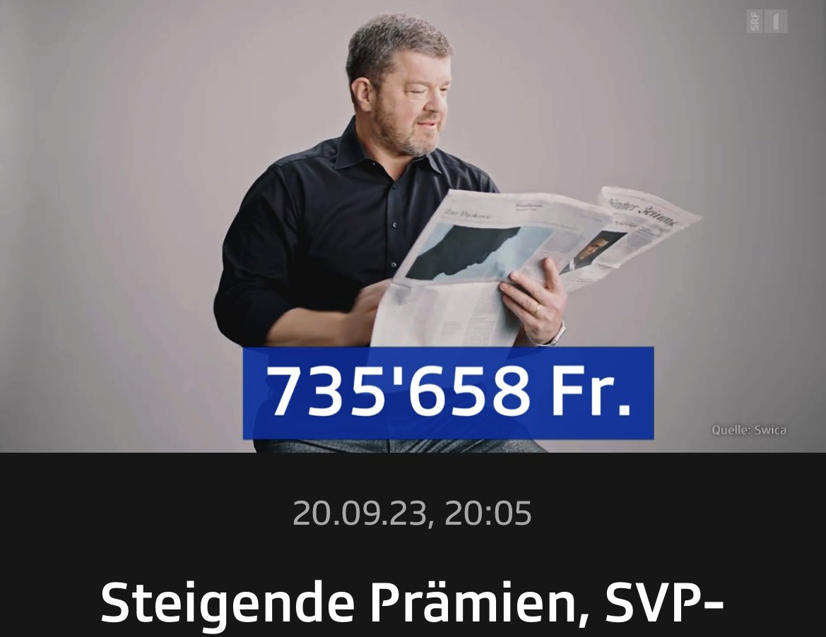 Finde den Unterschied! Alle sind CEOs von Krankenkassen in der Grundversicherung. Die Prämien steigen  🧗‍♂️, die Löhne der CEOs ebenfalls. Eine öffentliche Gesundheitskasse würde genügen (und viel Marketing, CEO-Löhne und Admin-Abwerbekosten einsparen) (Quelle: Kassensturz <a href="/SRF/">SRF</a> )