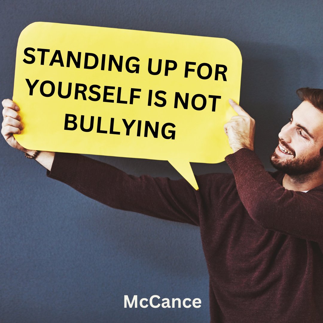 donna_mccance's tweet image. Standing up for yourself is not bullying. It&apos;s standing up for yourself. If someone tells you that, tell them to stop projecting and expecting you to be bullied.  That&apos;s standing up for yourself.
#strength #CourageousDiscourse #bullying #selfconfidence #selfrespect
@Bob_Lazzari