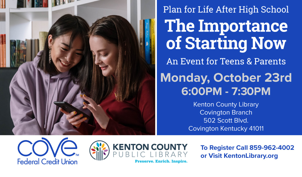CoveFCU's tweet photo. Join speaker, Dan Bisig and Lorraine O'Moore, to discuss Life After High School.
Lorraine O'Moore, with NaviGo, will also share about their resources for career exploration and aptitude!
Register here: https://t.co/6co7abdF8M https://t.co/LEJOe8i7zp
