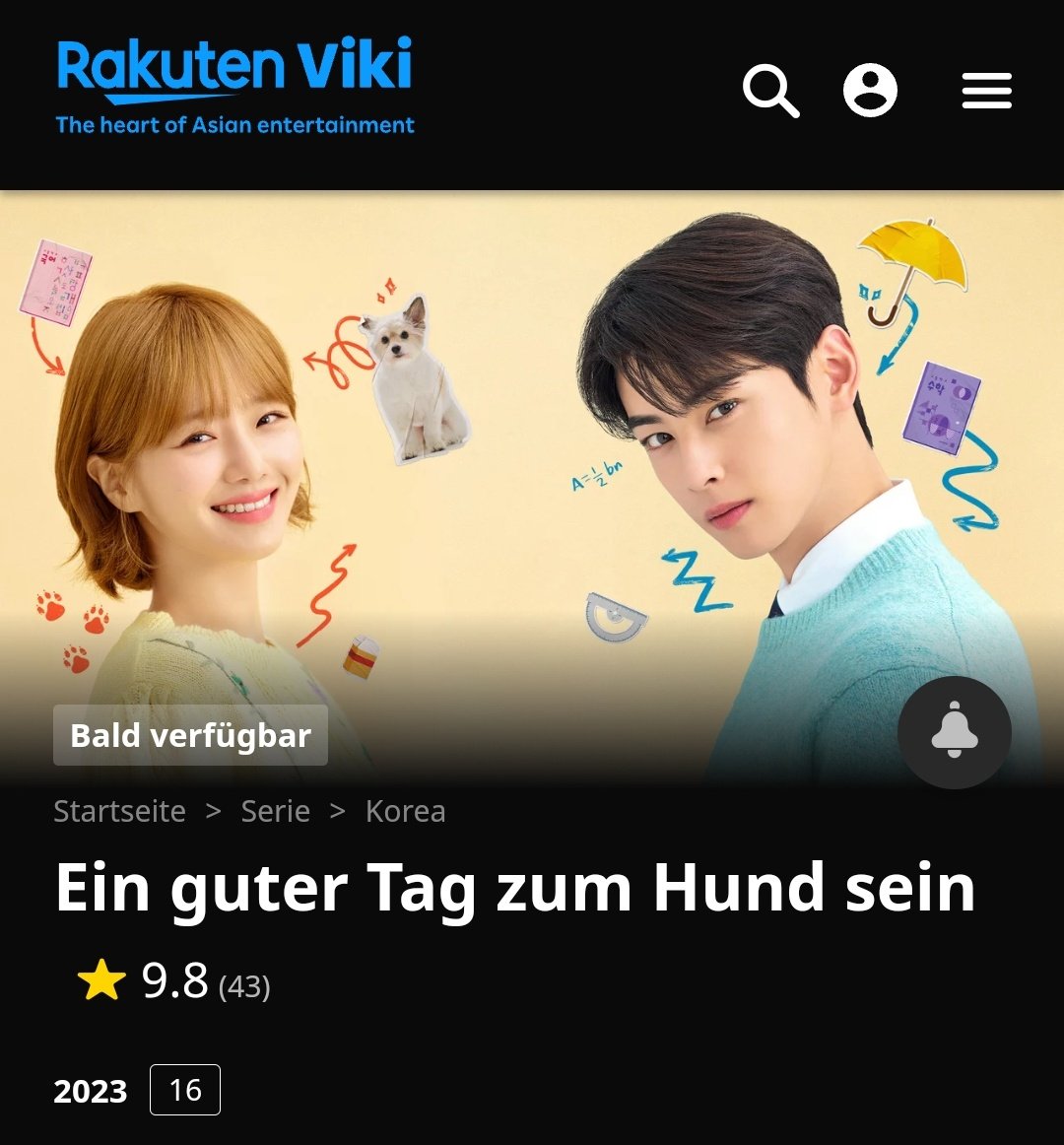 Fellow german #AROHA and actor #CHAEUNWOO fans, we can watch the newest drama #agooddaytobeadog in #RakutenViki / SO GET YOUR #viki pass NOW🙌✨💖😍 it's available in ca.5€/mon. or 49€/ year rates! PS: True Beauty, MIIGB, Hit the Top,and his other dramas r here too! 🤭